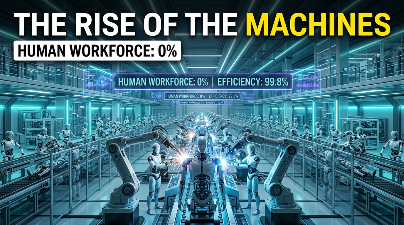 The Rise of the Machines: 0% Human Workforce Factory