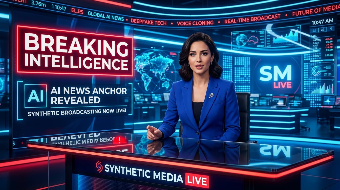 Breaking Intelligence: AI News Anchor Revealed