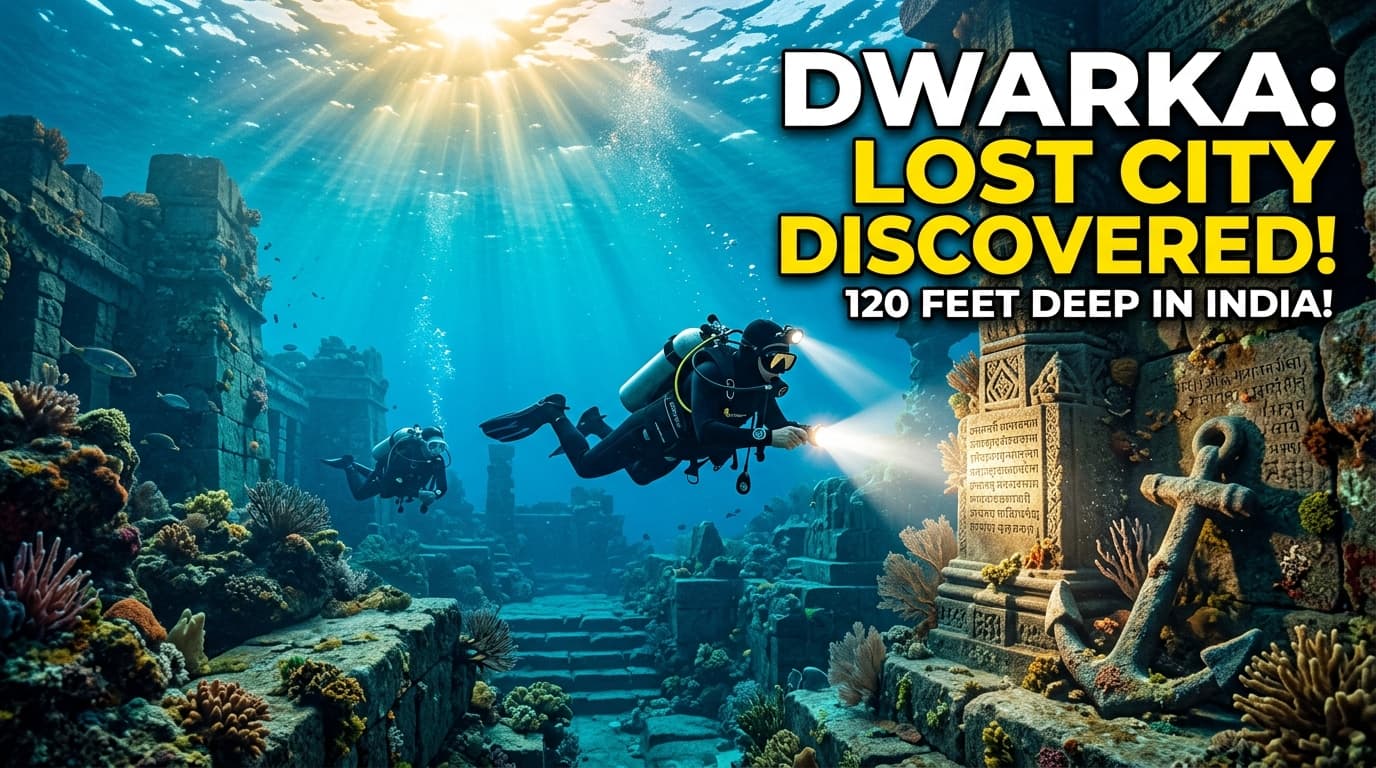Drowned Dwarka: The 9,000-Year-Old Port Found 120 Feet Underwater
