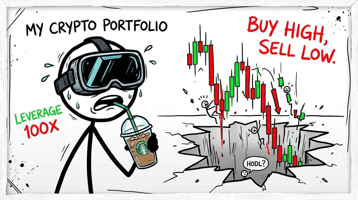 My Crypto Portfolio: Buy High, Sell Low (Leverage 100x)