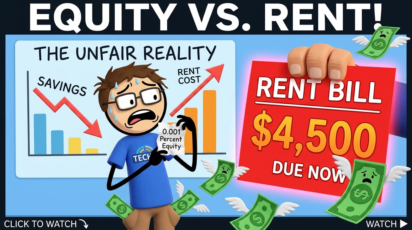 Startup Equity vs Rent: The Mathematical Tragedy of Options
