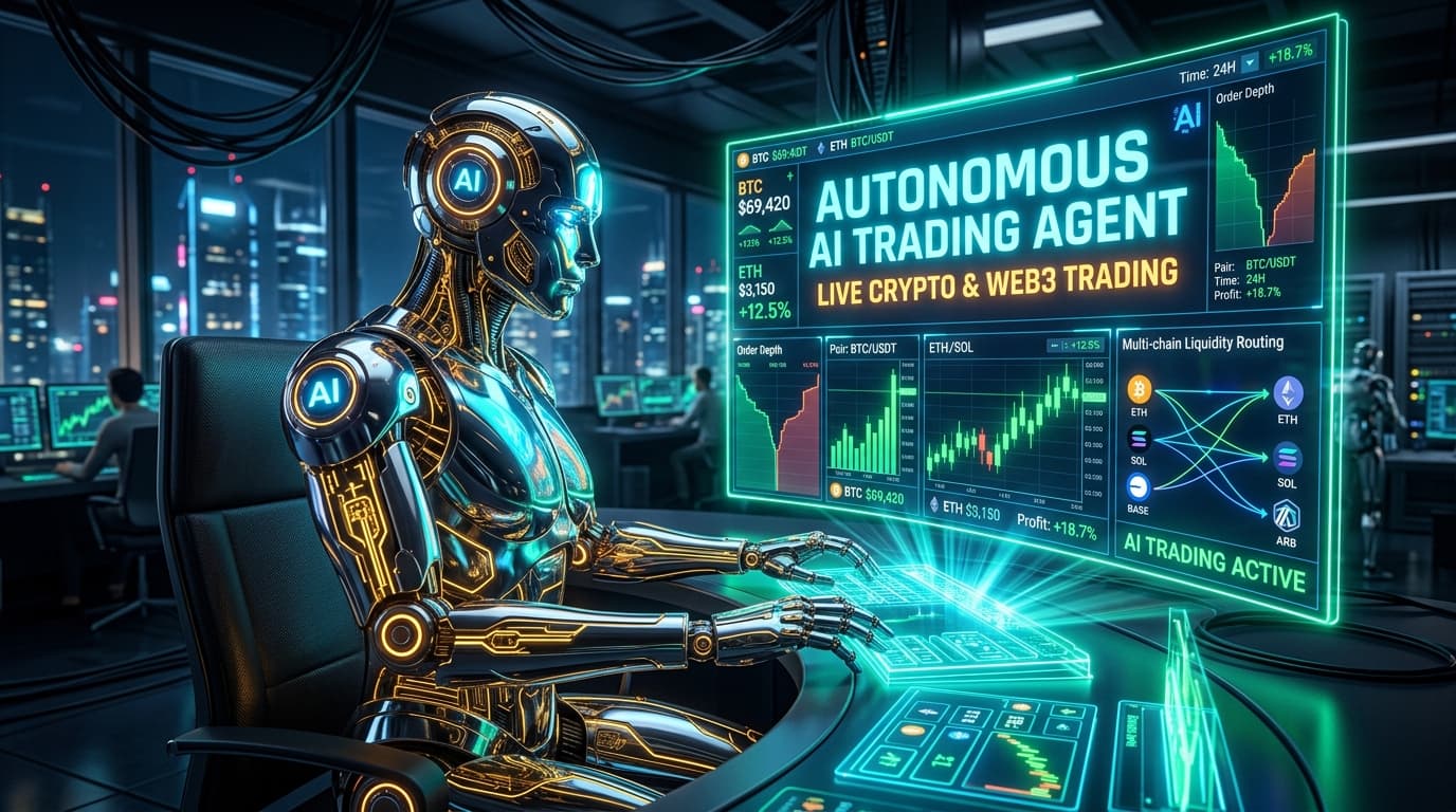 Autonomous AI Trading Agent: Live Crypto Arbitrage