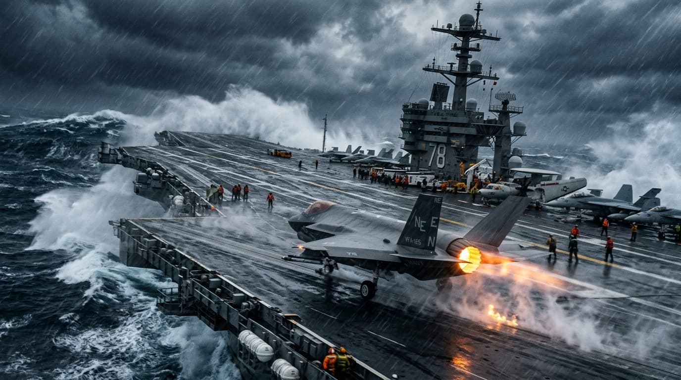 Rough Seas Flight Operations: Storm Catapult Launch