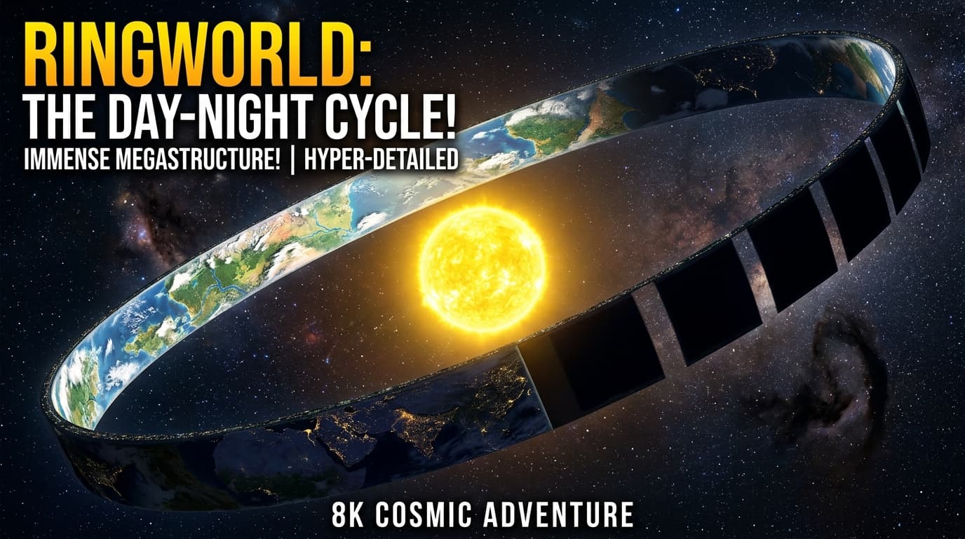 The Day-Night Engine: Ringworld Megastructure Encircling a Star
